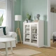 Шафа зі скляними дверцятами IKEA HAUGA ХАУГА, білий, 105х116 см, 304.150.55 - зображення 6
