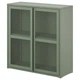 Шафа IKEA ІВАР, Двері, сіро-зелена сітка, 80x83 см, 505.312.52 - зображення 1