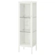 Шафа зі скляними дверцятами IKEA BAGGEBO БАГГЕБО, метал, білий, 34x30x116 см, 805.029.98 - зображення 1