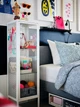 Шафа зі скляними дверцятами IKEA BAGGEBO БАГГЕБО, метал, білий, 34x30x116 см, 805.029.98 - зображення 5