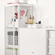 Шафа зі скляними дверцятами IKEA BAGGEBO БАГГЕБО, метал, білий, 34x30x116 см, 805.029.98 - зображення 7