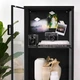 Шафа зі скляними дверцятами IKEA RUDSTA, антрацит, 42х37х155 см, 604.348.25 - зображення 3