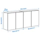 Навесной шкаф с 1 дверцей IKEA ИВАР, сосна, 160x30x83 см, 094.173.82 - изображение 3
