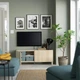 Тумба под ТВ IKEA БЕСТО, с дверцами, под беленый дуб, 120x42x48 см, 394.196.24 - изображение 2