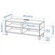Тумба под ТВ IKEA БЕСТО, имитация беленого дуба, 120x40x48 см, 090.612.30 - изображение 6