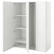 Шкаф с 3 дверьми IKEA ОПХУС, белый, Фоннес белый, 140x57x181 см, 194.243.39 - изображение 1