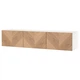 Тумба под ТВ IKEA БЕСТО, с дверцами, белый, Хедевикен парит дуб, 180x42x38 см, 594.217.96 - изображение 1