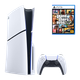 Набір Консоль Sony PlayStation 5 Slim Blu-ray 1TB White + Гра Grand Theft Auto GTA V 5 Російські Субтитри - зображення 1