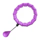 Комплект хулахуп з вантажем для схуднення Hoola Hoop Massager Фіолетовий та пояс для схуднення Vulkan Вулкан Extra Long (VS7149TOP2) - зображення 3