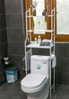 Полка-стеллаж над унитазом из нержавеющей стали Toilet Rack R30895 White - изображение 3