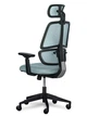 Крісло Mealux Leo Air Grey / Blue (арт.Y-543 KBGL) Сіро - блакитне - изображение 12
