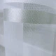 Тюль 1 шт бамбук с льном белый с белыми полосами 700х290 см на тесьме с утяжелителем - изображение 2