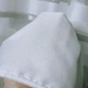 Тюль 1 шт бамбук с льном белый с белыми полосами 700х290 см на тесьме с утяжелителем - изображение 3