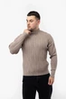 Мужской свитер XXL цвет бежевый LAGODOMEE ЦБ-00224085 - изображение 2