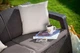 Диван для саду і тераси Keter Corfu Love Seat Max коричневий 258947 - зображення 3