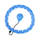 Комплект хулахуп з обтяжувачем Hoola Hoop Massager Синій та пояс для схуднення Vulkan Вулкан Extra Long (3000151-TOP-2) - зображення 5