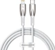 Кабель усиленный Baseus Glimmer Series Lightning - Type-C CADH000002 белый - изображение 2