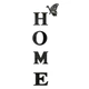 Дзеркальна наліпка на стіну напис дім "HOME" 1 метр - акрилова панель для декору інтер'єру, 100*35 см, чорний (700008) - зображення 3