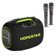 Портативная беспроводная Bluetooth колонка Hopestar Party Box с 2 Микрофоном Караоке |120Вт, Bluetooth| Черный - изображение 1