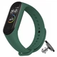 Силиконовый ремешок MRK для фитнес браслета Xiaomi Mi Band 4/3 Темно-зеленый с металлической кнопкой (mrk2043) - изображение 1