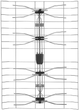 Zewnętrzna antena DPM HN16 siatkowa DVB-T i DVB-T2 bez wzmacniacza (5906881171240) - obraz 1