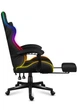 Геймерское Кресло с RGB Подсветкой Тканевое Компьютерное Игровое Huzaro Force 4.7 RGB Black&nbsp;с Подставкой для Ног Черное до 140 кг Польша - изображение 6
