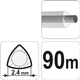Жилка для тримера трикутник Flo Ø= 2.4 мм; l= 90 м (бобіна) (89473) - зображення 2