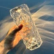 Настольная LED лампа Кристалл Роза хрустальная Crystal Rose, ночник на аккумуляторе с сенсорным управлением - изображение 1