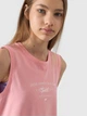 Подростковая майка для девочки 4F 4FJWSS24TTSHF1145-64N 146 Розовая (5904698737949) - изображение 3