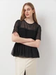 Блузка жіноча H&M 0524023_черн 34 Чорна (KZ2000001244029_KAY2000001244029) - зображення 1