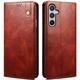 Чехол-книжка с кармашками UniCase Leather Wallet для Samsung Galaxy A55 (A556) - Brown - изображение 1