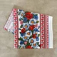 Рушник вафельний з принтом вишивки та квітами GM Textile 35х61см 180г/м2 (Різнокольоровий) - зображення 1