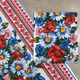 Рушник вафельний з принтом вишивки та квітами GM Textile 35х61см 180г/м2 (Різнокольоровий) - зображення 2