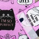 Кухонний рушник рогожка з принтом Cats GM Textile 35х61см 180г/м2 (Рожевий) - зображення 2