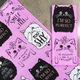 Кухонний рушник рогожка з принтом Cats GM Textile 35х61см 180г/м2 (Рожевий) - зображення 4