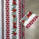 Рушник вафельний з принтом вишивки та червоними квітами GM Textile 35х61см 180г/м2 (Різнокольоровий) - зображення 2