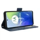 Чехол-книжка с кармашками Deexe Wallet Stand для Motorola Moto G24 Power / G04 / G04s / E14 - Blue - изображение 4