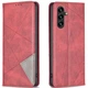 Чехол-книжка с кармашками UniCase Geometric Pattern для Samsung Galaxy A35 (A356) - Red - изображение 1