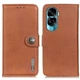 Чохол-книжка із застібкою KHAZNEH Wallet Cover для Honor 90 Lite - Brown - зображення 1