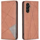 Чехол-книжка с кармашками UniCase Geometric Pattern для Samsung Galaxy A35 (A356) - Brown - изображение 1