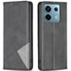 Чехол-книжка с кармашками UniCase Geometric Pattern для Xiaomi Redmi Note 13 Pro 4G - Black - изображение 1