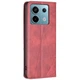 Чохол-книжка з кишеньками UniCase Geometric Pattern для Xiaomi Redmi Note 13 Pro 4G - Red - зображення 3