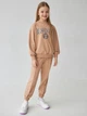 Детский спортивный костюм (свитшот + штаны) для девочки Tair КС 929-КС 930 128 см Бежевый (2100015120248) - изображение 1