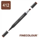 Маркер спиртовий Finecolour Brush mini 412 умбра палена E412 (EF103-412) - зображення 3