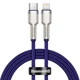 Кабель Baseus Cafule Metal Type-C to Lightning PD 20W (1m) purple CATLJK-A05 - изображение 1