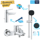 Набор смесителей GROHE QuickFix Start UA202301MQ (24206002+23455002+26398001) - изображение 2