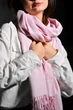 Кашемировый нежно розовый теплый шарф от бренд MyScarf - изображение 2