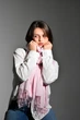 Кашемировый нежно розовый теплый шарф от бренд MyScarf - изображение 3