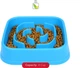 Миска Dexas Slow Maze Feeder силиконовая квадратная для медленного кормления 0.96 л Голубая (PW3042194) - изображение 4