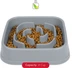 Миска Dexas Slow Maze Feeder силиконовая квадратная для медленного кормления 0.96 л Светло-серая (PW304429) - изображение 4